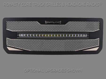 Royalty Core - GMC 2500/3500 HD 2015-19 RC4X Layered 30" Curved LED Grille