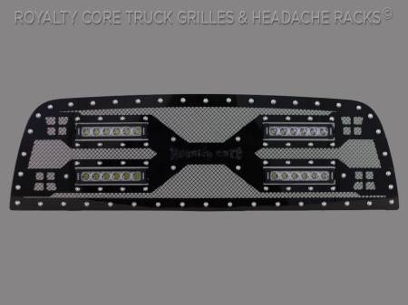 Royalty Core - Royalty Core Ram 1500 2013-2018 RC5X Quadrant LED Grille