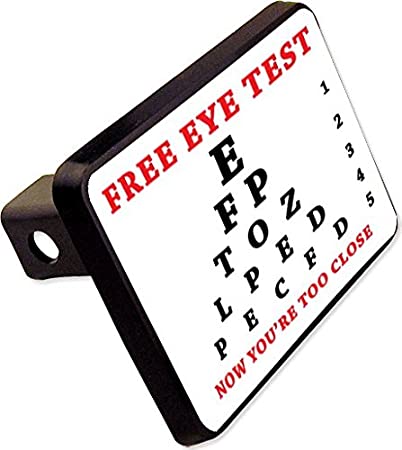 Eye test hitch cover