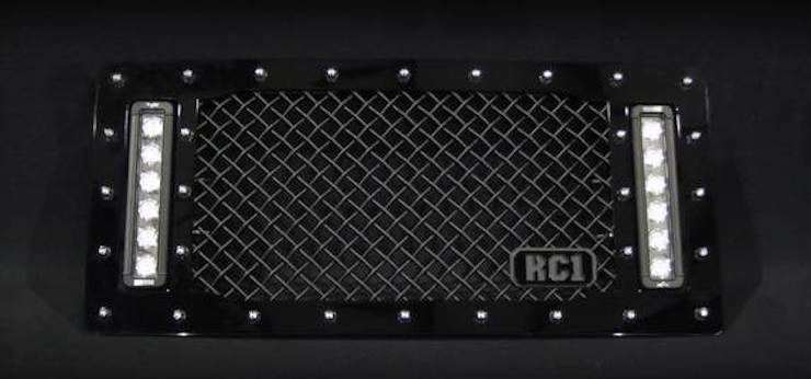 Jeep grille with leds