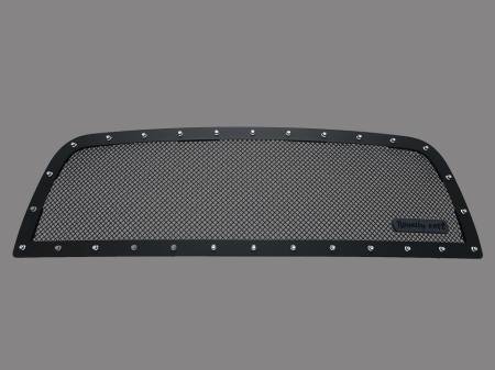 Royalty Core black mesh truck grille with stainless hardware