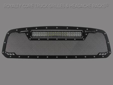 Royalty Core - DODGE RAM 1500 2013-2018 RCRX LED Race Line Grille-Top Mount LED
