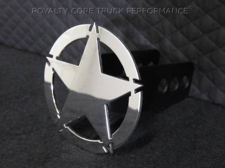 Royalty Core - War Star Chrome Hitch Cover