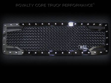 Royalty Core - GMC Sierra 2500/3500 HD 2007-2010 RC2 Main Grille with 5.0 Super Mesh