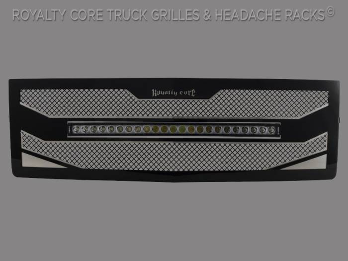 Royalty Core - Chevrolet Silverado 1500 Z71 2014-2015 RC4X Layered 30" Curved LED Grille