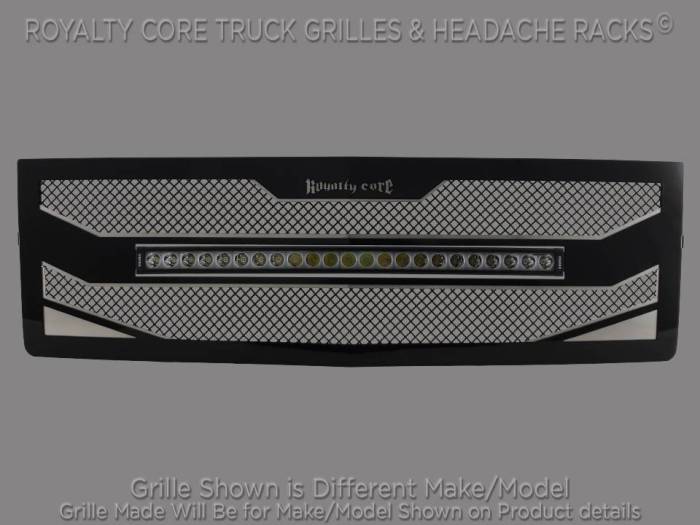 Royalty Core - Dodge Ram 1500 2019 RC4X Layered 30" Curved LED Grille (Laramie Longhorn & Limited)