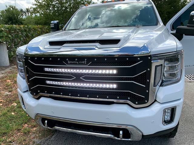 2024 GMC 2500/3500 RC4 DOUBLE X  Layered with TWO 30" Curved LED Grille
