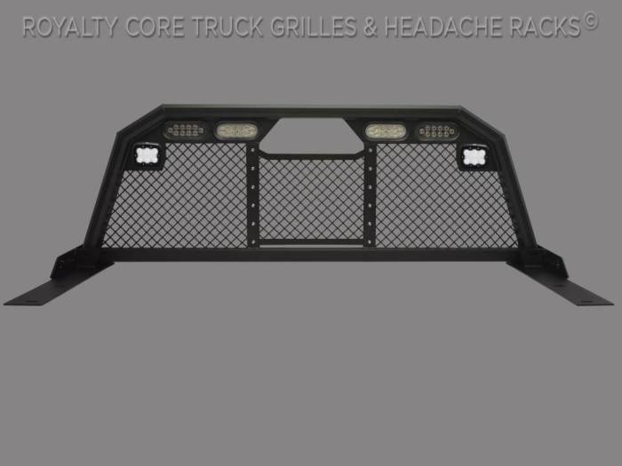 Ford F-150 2015-2023 RC88 Ultra Billet Headache Rack w/ Integrated Taillights & Dura PODs