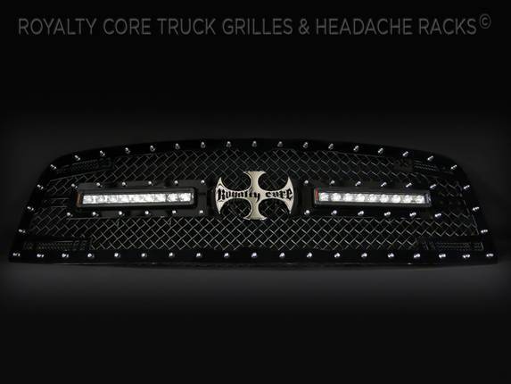 Royalty Core - 2019-2024 Dodge/RAM RC2X X-Treme Dual LED Grille(Laramie, Lonestar, Tradesman, & Bighorn)