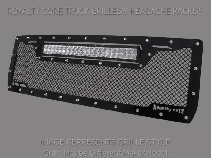 Royalty Core - GMC Sierra HD 2500/3500 2015-2019 RCRX LED Race Line Grille-Top Mounted LED