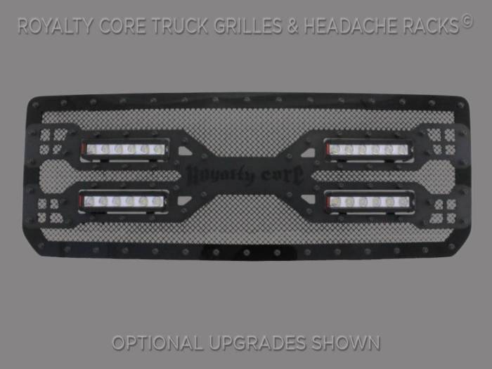 Royalty Core - Royalty Core GMC Sierra 2500/3500 HD 2015-2019 RC5X Quadrant LED Stainless Steel Truck Grille