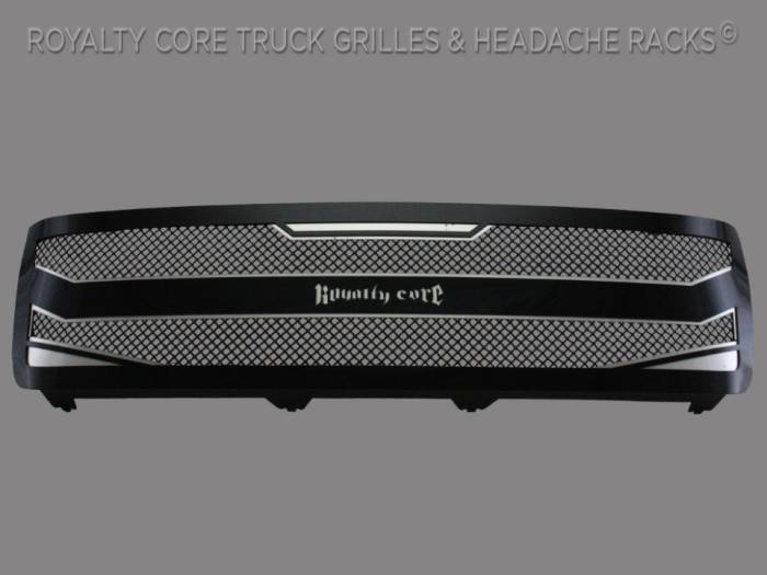 Royalty Core - Royalty Core Chevrolet Silverado Full Grille Replacement 2500/3500 HD 2011-2014 RC4 Layered Grille