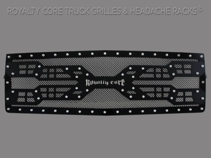 Royalty Core - Chevrolet Silverado Full Grille Replacement 2500/3500 HD 2007-2010 RC5 Quadrant Grille