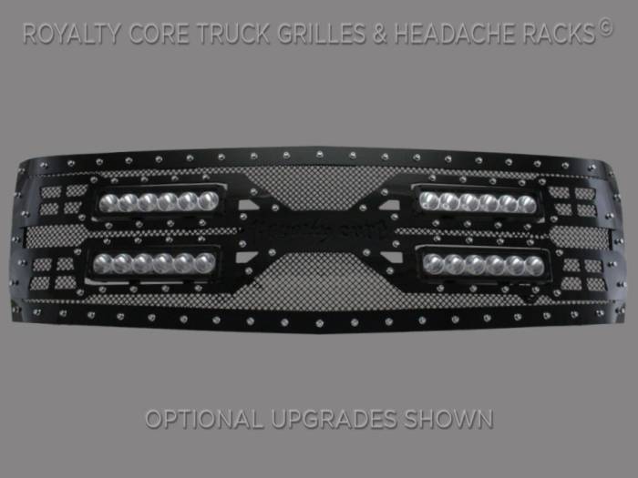 Royalty Core - Chevrolet Silverado Full Grille Replacement 2500/3500 HD 2011-2014 RC5X Quadrant LED Grille