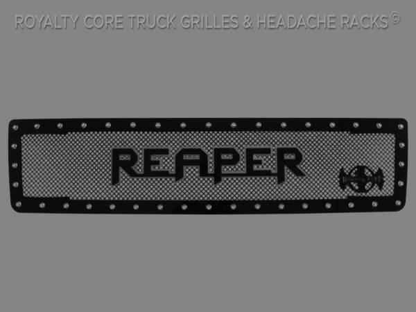 Reaper Lettering Emblem Gloss Black with Chrome Details 