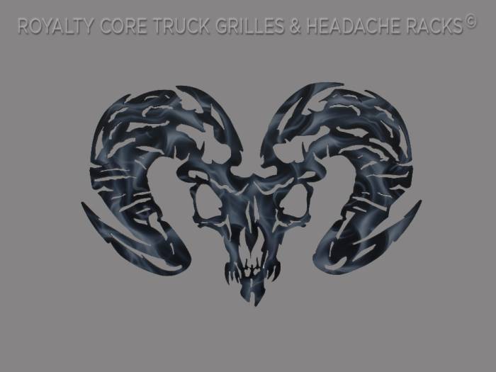 Royalty Core - Ram Skull Airbrushed
