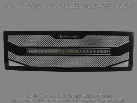 Grilles - RC4X - Royalty Core - Chevrolet 1500 2016-2018 RC4X Layered 30" Curved LED Grille