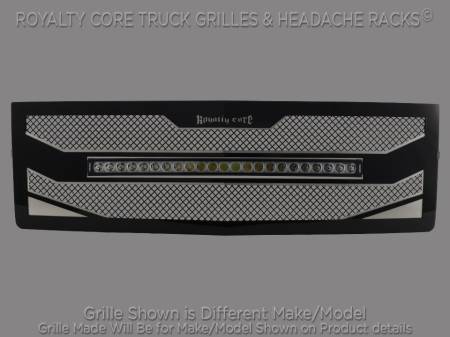 DNA MOTORING OE Style Grille For 2010-2012 Ram 2500 & 3500 – Black Horizontal Slats With Chrome Bezel & Badge Slot