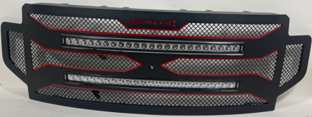 Super Duty - 2020-2022 Super Duty Grilles - Royalty Core - 2020-2022 Ford Super Duty RC4 DOUBLEX Layered with TWO 30" Curved LED Grille