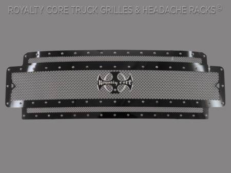 Super Duty - 2020-2022 Super Duty Grilles - Royalty Core - Ford Super Duty 2020-2022  RC7 Layered Full Grille Replacement