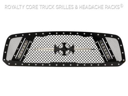 Royalty Core - Dodge Ram 1500 2019 RCX Explosive Dual LED Grille (Laramie Longhorn & Limited) - Image 1