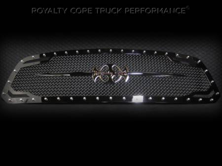 Royalty Core - Dodge Ram 2500/3500 2013-2018 RC2 Main Grille Twin Mesh Gloss Black w/ Swords - Image 2