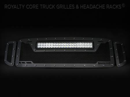 Grilles - RCRXT - Royalty Core - Ford Super Duty 1999-2004 RCRX LED Race Line Grille-Top Mount LED