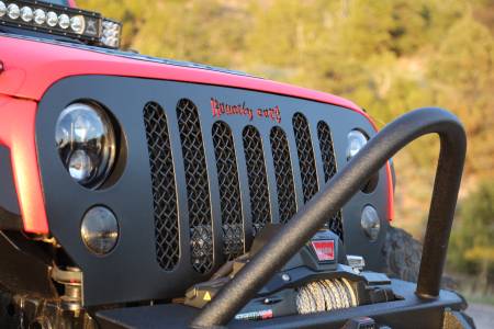 Jeep Wrangler 2007-2017 RCJK Grille Replacement Satin Black