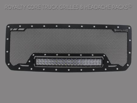 Grilles - RCRXB - Royalty Core - GMC Sierra 1500, Denali, & All Terrain 2014-2015 RCRX LED Race Line Grille