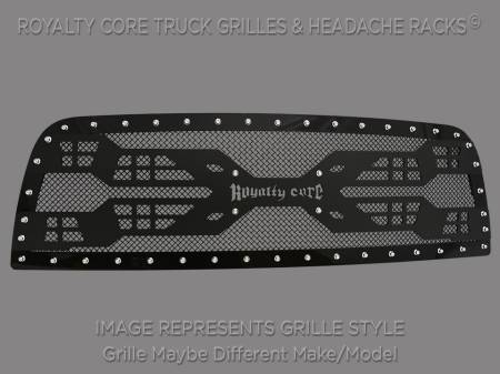 Royalty Core - Royalty Core Chevrolet Silverado Full Grille Replacement 1500 2007-2013 RC5 Quadrant Grille