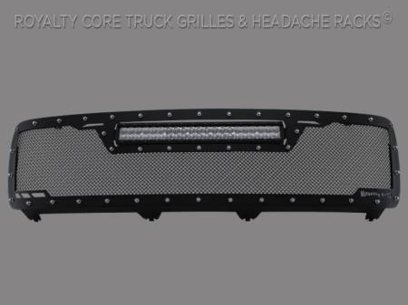 Royalty Core - Chevy 2500/3500 2011-2014 Full Grille Replacement RCRX Race Grille-Top Mount LED - Image 1