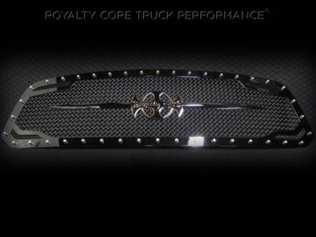 Royalty Core - Dodge Ram 1500 2013-2018 RC2 Main Grille Twin Mesh with Black Sword Assembly - Image 2