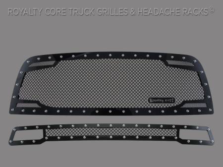 Grilles - RC2 - Royalty Core - Dodge Ram 2500/3500 2010-2012 RC2 Main Grille Twin Mesh & Bumper Grille Package