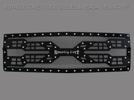 Royalty Core - Chevrolet Silverado Full Grille Replacement 2500/3500 HD 2007-2010 RC5 Quadrant Grille
