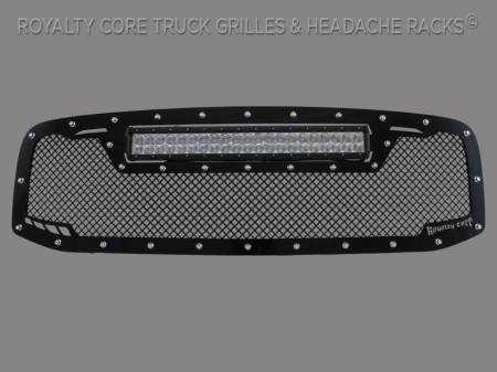 Grilles - RCRXT - Royalty Core - DODGE RAM 1500 2006-2008 RCRX LED Race Line Grille-Top Mount LED