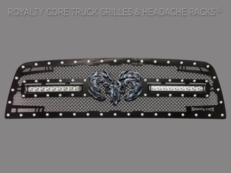 Grilles - RC2X - Royalty Core - Dodge Ram 2500/3500/4500 2013-2018 RC2X X-Treme Dual LED Grille With Ram Skull