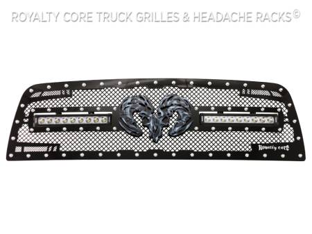 Royalty Core - Dodge Ram 2500/3500/4500 2013-2018 RC2X X-Treme Dual LED Grille With Ram Skull - Image 2